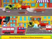 消防車消防士ゲーム：子供のための救助ゲーム Screen Shot 11