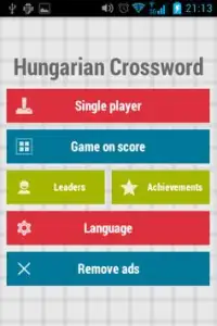 Hungarian Crossword Screen Shot 0