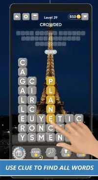 Word Stones -Word Tower Search Puzzle Connect Game Screen Shot 0