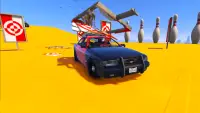 Cop Car Superheroes Stunt Racing Screen Shot 2
