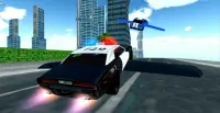 Flying Police Car Driving Screen Shot 1