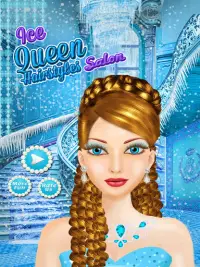 Ice Queen Hairstyles Salon - Girls Makeup Salon Screen Shot 0