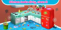 Baby Doll House Clean - Princess Home Cleanup Game Screen Shot 1