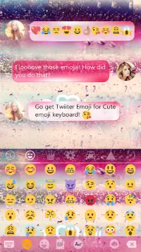 COLOR RAIN Emoji Keyboard Skin Screen Shot 4