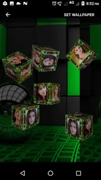3D Photo Cube Live Wallpaper Screen Shot 14