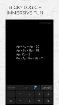 Tricky Math Screen Shot 2