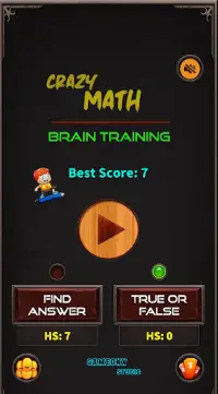 Crazy Math: Brain Training Screen Shot 0