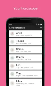 Love Horoscope Screen Shot 2