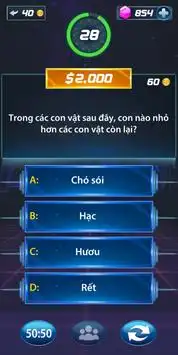 Triệu Phú Năm 2020-Hàng Ngàn Câu Hỏi Duy Nhất Screen Shot 1