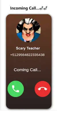 Scary Techer 📱 Video Call   Chat & talk Screen Shot 2