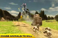 Flying Robot VS Wild Animals Screen Shot 0