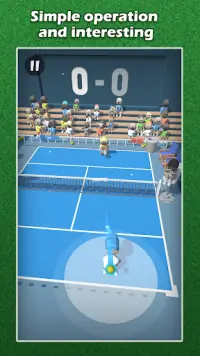 Flicks Tennis Free - แคชชวลเกมบอล 2020 Screen Shot 1