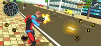 Flying Spider Super Hero - Vegas Crime City Battle Screen Shot 1