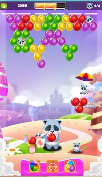 Bubble Shooter Raccoon -  Pop the Balls 2018 Screen Shot 1