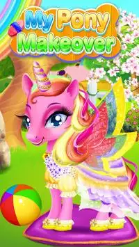 Pony Games -Horse Games for little Girls take care Screen Shot 0