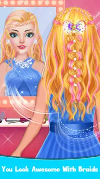 Braided Hairstyle Salon: Make Up And Dress Up Screen Shot 6