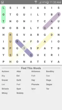 recherche de mots jeu puzzle Screen Shot 7