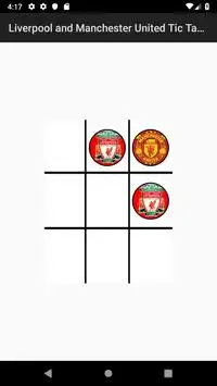 Liverpool VS Manchester United: Tic Tac Toe Game Screen Shot 1