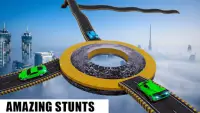 Real Fast Car Top Stunts:City Racing Screen Shot 2