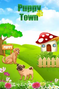 Puppy Town- lucky town garden games Screen Shot 4