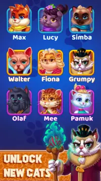 Cat Heroes - Match 3 Puzzle Screen Shot 2