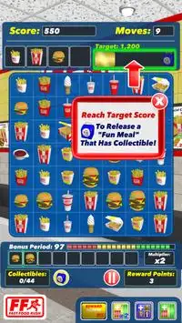 Fast Food Jogo do Rush Match Screen Shot 3