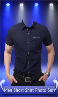 Men Short Shirt Photo Suit - man casual shirt Screen Shot 1