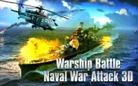 Kriegsschiff Schlacht- Marine- Krieg Angriff 3d Screen Shot 0