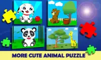 Jigsaw Puzzle Animal Cartoon Kids Screen Shot 1