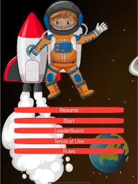 Flying Astronaut Game: 1  Kids simple fun game Screen Shot 20