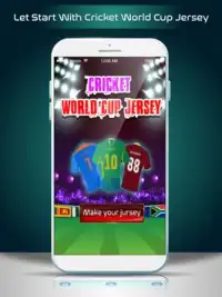 Cricket World Cup Jersey Screen Shot 1