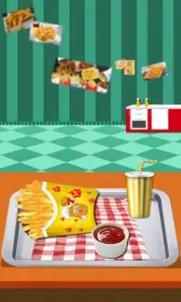 Jogo de culinária de fast food com frite francês Screen Shot 5