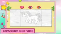 Unicorn Coloring Puzzle Games Screen Shot 1