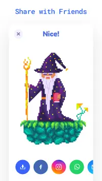 8bit pixel art - Buku Mewarnai dengan Angka Screen Shot 4