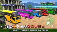 Tourist Coach Bus Highway Driving Screen Shot 1