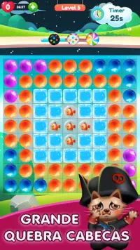 Kitty Bubble : Puzzle pop game Screen Shot 6