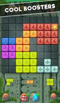 Block Puzzle Jewel: Ancient Jungle Puzzles Game Screen Shot 2