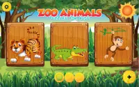 Puzzles for kids Zoo Animals Screen Shot 0