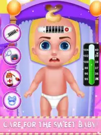 Moja Nowonarodzona Baby Care Dress Up Screen Shot 2