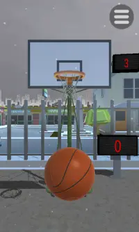 Basketball game shooting hoops Screen Shot 2