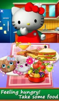 Bonjour Kitty nourriture Lunchbox jeu: cuisine Caf Screen Shot 5