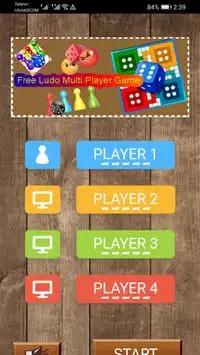 Free Ludo Multi Player Game Screen Shot 1