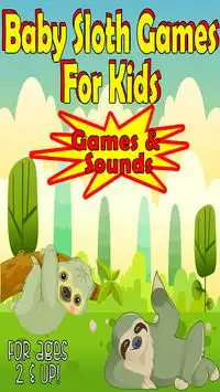sloth games for kids: free Screen Shot 0