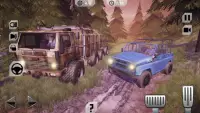 Offroad Trucker Muddy carro Drive: Hill aventura Screen Shot 9