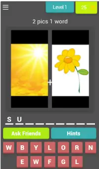 2 pics 1 word game Screen Shot 0