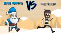 blue santa vs the thief free game Screen Shot 0