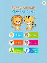 Funny Animals Memory Game Screen Shot 0