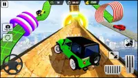 Ramp Jeep Stunts Racing : Racing Car Stunts Games Screen Shot 2