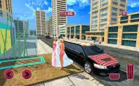 Luxury Wedding Car Driving - Nupcial Limo Sim 2017 Screen Shot 0