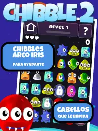 Chibble 2: Juego de diversión adictiva Match3 Screen Shot 1